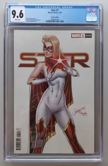 ***CGC*** STAR #1 (Marvel 2020) Graded CGC 9.6 - Variant J Scott Campbell Cover!