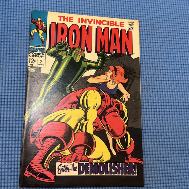 The Invincible Iron Man #2 - 1st app Janice Cord Marvel Comics Silver Age 1968 2