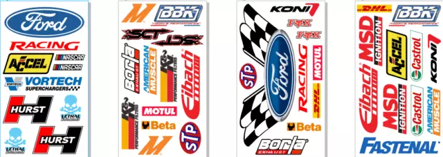 Ford Racing Decals Stickers  Race   Vinyl  FREE SHIP