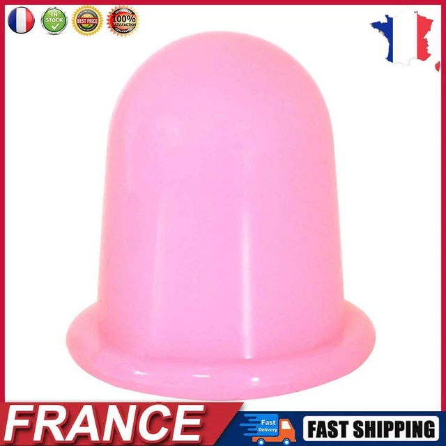 Silicone Cupping Therapy Kit Anti-aging Vacuum Cans for Body Care (Pink) fr