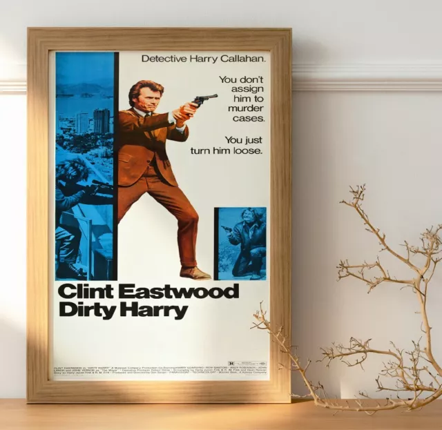 Dirty Harry Clint Eastwood : XXL Repro Movie Poster 36"x24"