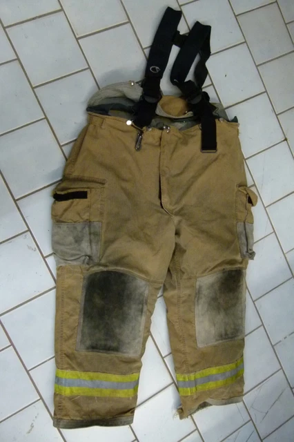 Lion/Janesville Firefighters Pants Turnout w/ Suspenders W48", Inseam: 26"