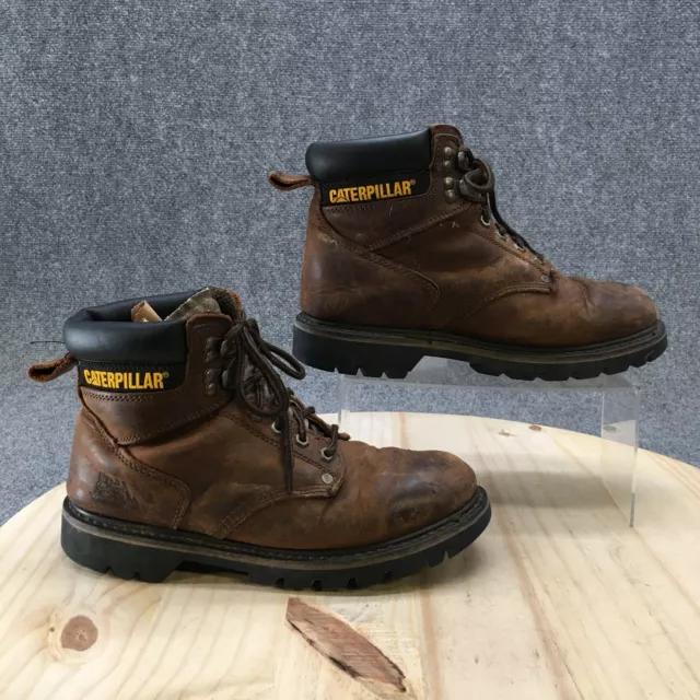 Caterpillar Boots Mens 40M Second Shift Ankle Working Combat 72593 Brown Leather