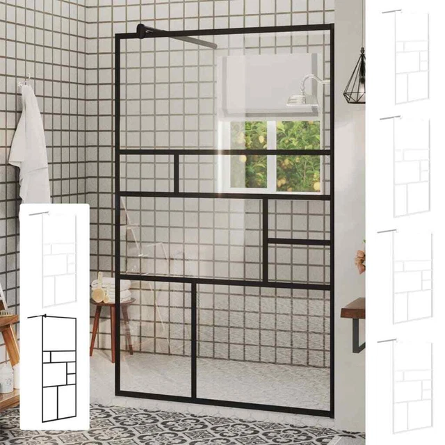 WALKIN SHOWER ENCLOSURE Bathroom Wall Panel Shower Screen ESG Glass