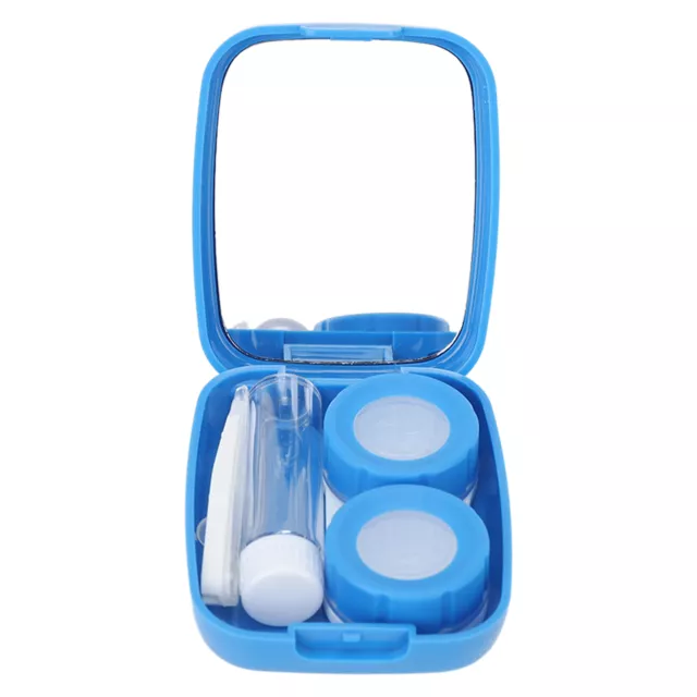 (Blue)Contact Lens Box Kit Cute Little Duck Contact Lens Case Dustproof GSA