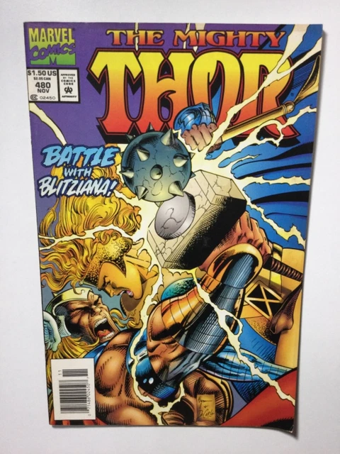 Marvel Comics The Mighty Thor Vol. 1 #480 (1994) Barcode Variant Vf/Nm Comic