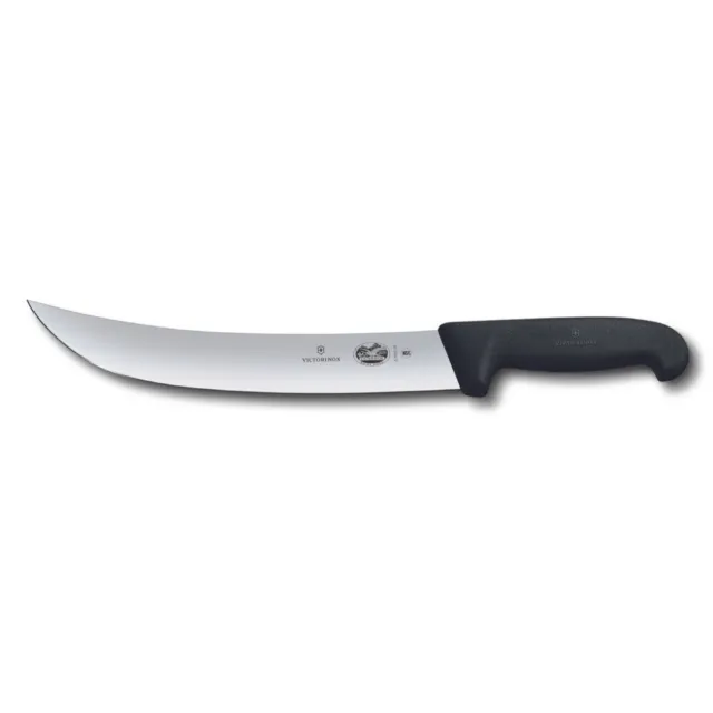 Victorinox Cimeter Knife, 31cm Curved, Wide Blade, Fibrox - Black