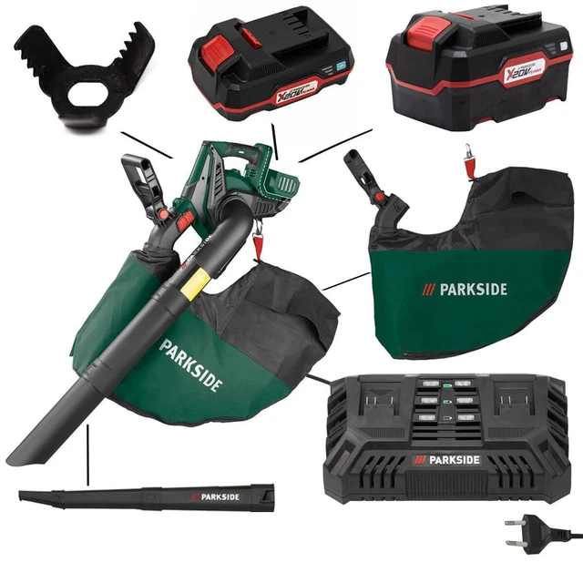 PARKSIDE LAUBSAUGER LAUBBLÄSER PLSA 40Li C2 IAN 354652 Akku Ladegerät