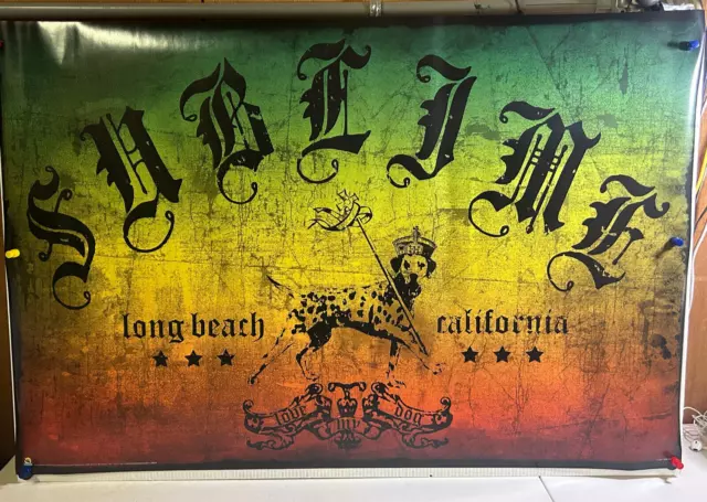 Rolled 2011 Sublime I Love My Dog Flag Style Ska Rock 24X36 Poster Scorpio 3054