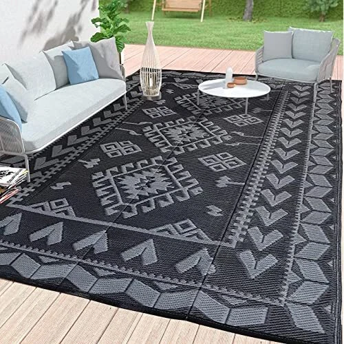 Outdoor Rugs for Patio Clearance - 5'x8' Waterproof Reversible Indoor Outdoor...