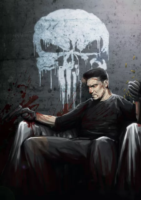 New The Punisher Poster Premium Wall Art Print Size A5-A1