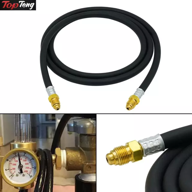 6.56Ft Argon CO2 Flow Meter Regulator Hose Adapter For TIG Mig Welding Welder D1