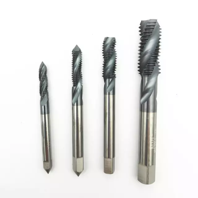 KLOT HRC55 TiALN Coated Solid Carbide Plug Tap M3-M12 Spiral Flute Metric Thread