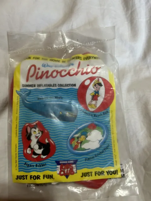 Pinocchio Burger King Toy From The 90’s Giga to Bobber Inflatable