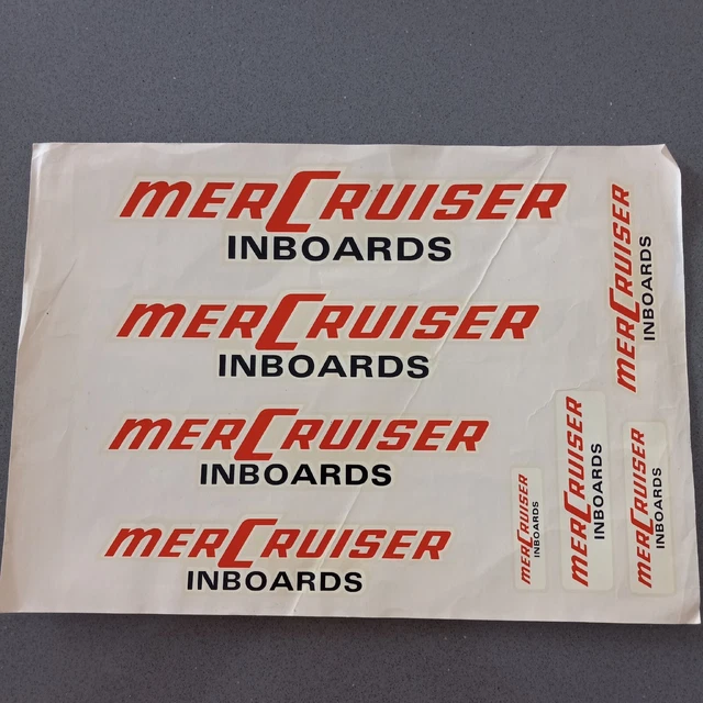 Mercury Engine Decal 90-58275 Vintage 1970S