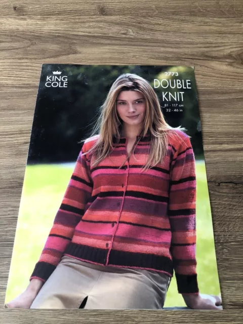 King Cole Ladies Double Knit Knitting Pattern Cable Knit Slipover