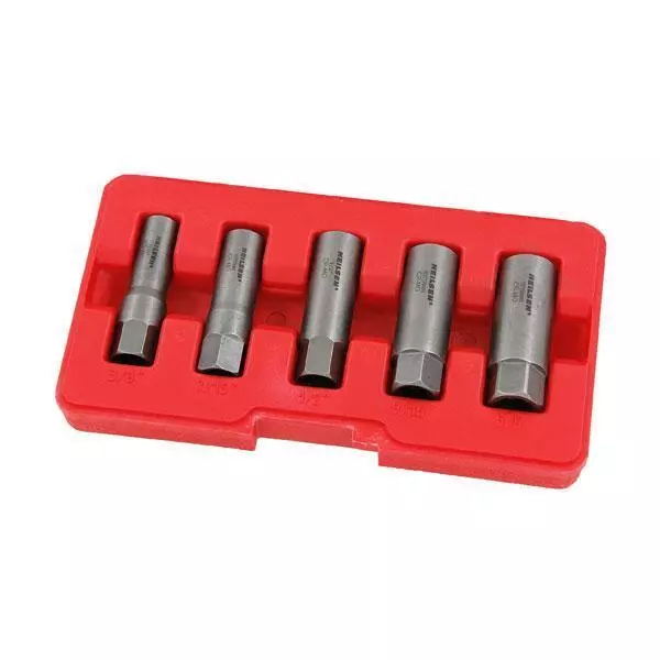 3/8" Drive Deep Twist Socket Set Bolt Nut Extractor Removal 5pc Neilsen CT5520