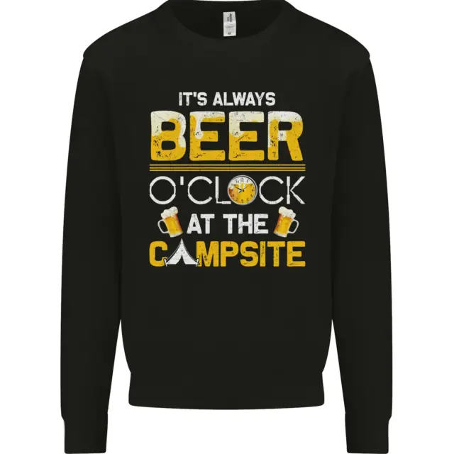 Camping Funny Alcohol Beer Campsite Mens Sweatshirt Jumper