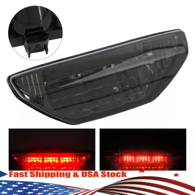 Tail Light Braking Lamp for Honda TRX 250 300 400EX TRX400X 500 700 Black YU