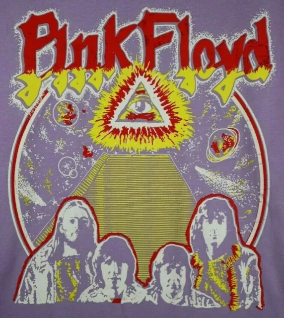 NEW Pink Floyd Size XL Purple Shirt Psychedelic Illuminati Eye Pyramid Space