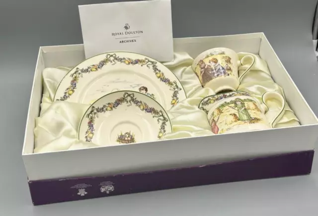 Royal Doulton Archives Pastime Autumn Series Ware Boxed Complete Set.