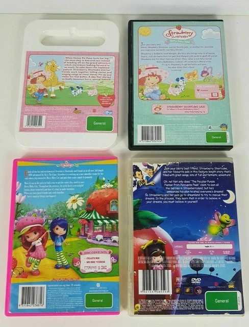 STRAWBERRY SHORTCAKE DVDS X4 Sweet Dreams Movie Sky s The Limit Region strawberry-shortcake-dvds-x4-sweet-dreams-movie-sky-s-the-limit-region