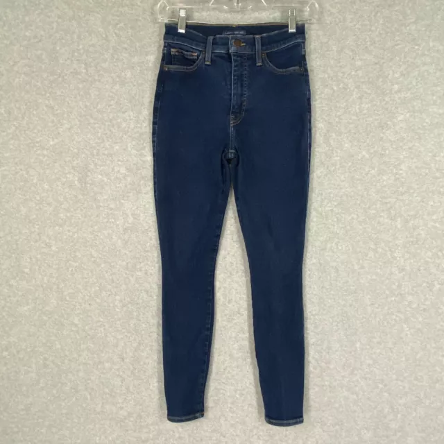 Lucky Brand Jeans Womens 2 Blue Skinny Ankle Mid Rise Stretch Dark Wash Denim
