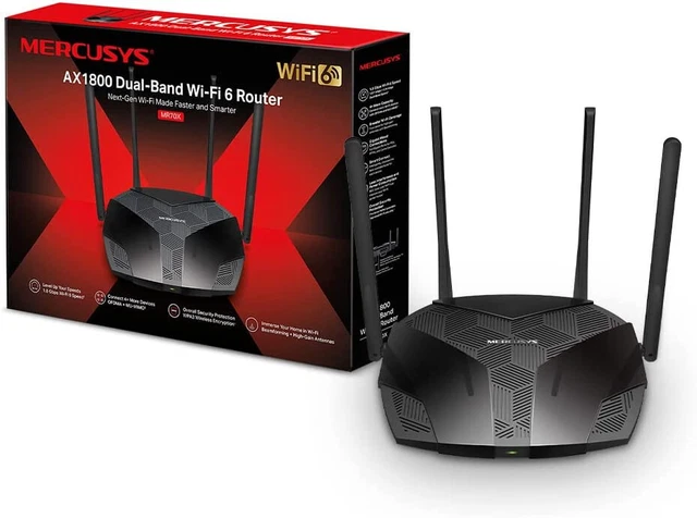 Mercusys MR70X AX1800 Dual-Band Wi-Fi 6 Router