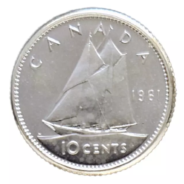 Canada 1961 Proof Like Silver Ten Cent Piece - Dime!!