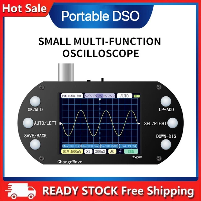 Kit oscilloscopio schermo TFT 2,4 pollici mini oscilloscopio per riparazione elettronica fai da te