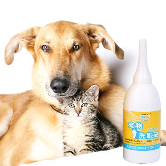 Pet Dog Cat Eye Drops Anti-Inflammatory Tear Stain Improve Conjunctivitis K3X9