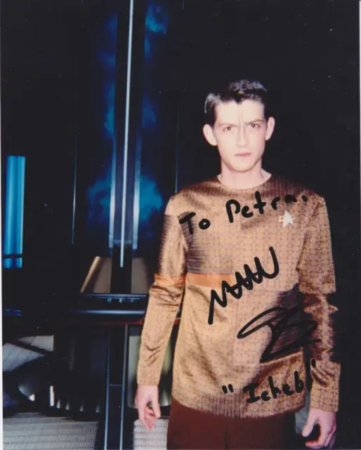 Autografo Manu Intiraymi come Icheb Star Trek Voyager di persona
