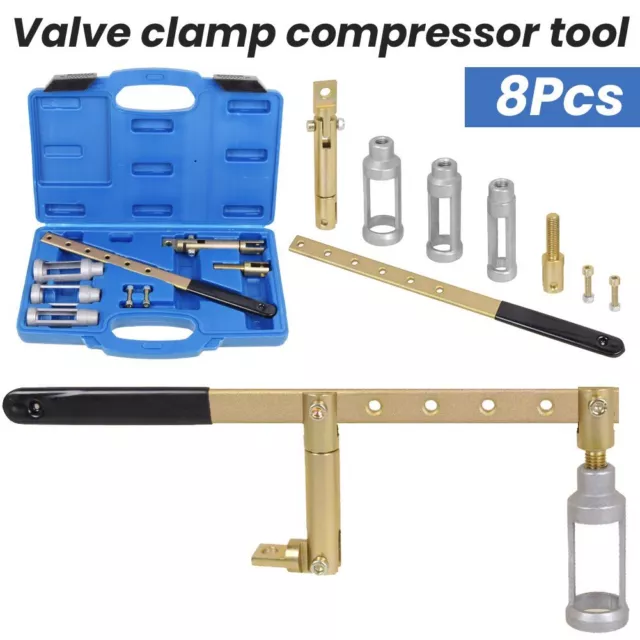 Valve Spring Compressor Set Valve Stem Seal Change Removal Installation Tool Kit