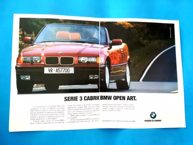 Ritaglio Di Giornale Clipping Bmw Serie 3 Cabrio Da Collezione - (164)