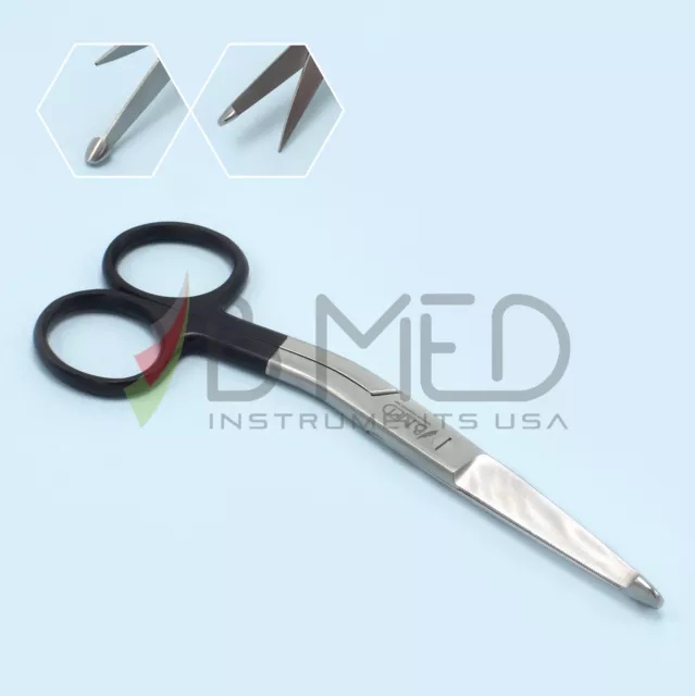 OR Grade Knowles Bandage Scissors Supercut 5.5" Angled Curved Surgical Dressings