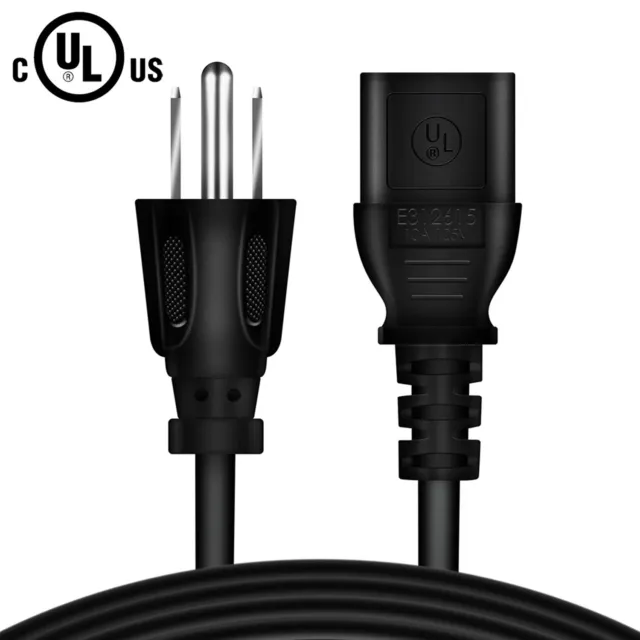 5ft UL AC Power Cord For Power Pressure Cooker XL Digital Programmable 3-Prong