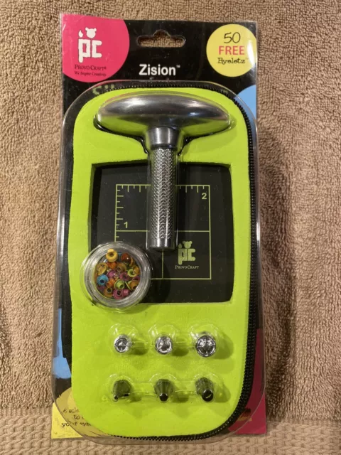 Juego de herramientas de 8 piezas Provo Craft Zion Zion Silent Setter con 50 ojales gratis