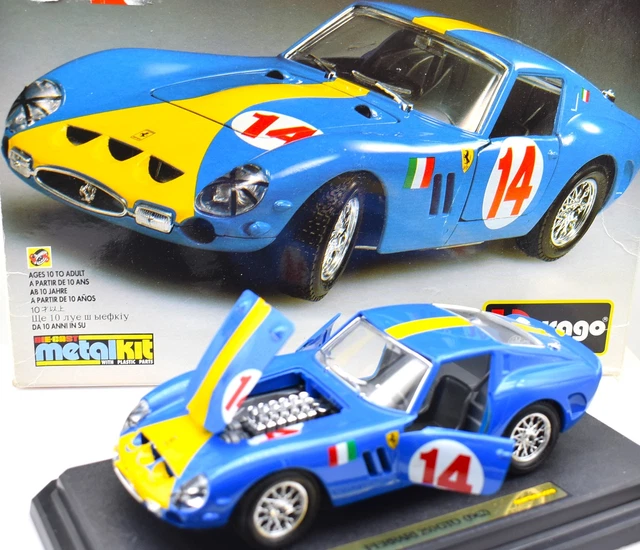 Miniature Ferrari 250 1/43 Brumm GTO No.17 Scuderia N.A.R.T. 24h Le Mans 1962 Chassis 3387gt