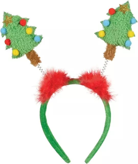 Christmas Tree Shape Headband - Ugly Christmas Sweater Accessory Headbopper