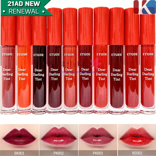 ETUDE HOUSE Dear Darling Water Gel Tint 5g Lip Stain 10 COLOR Korea Cosmetic