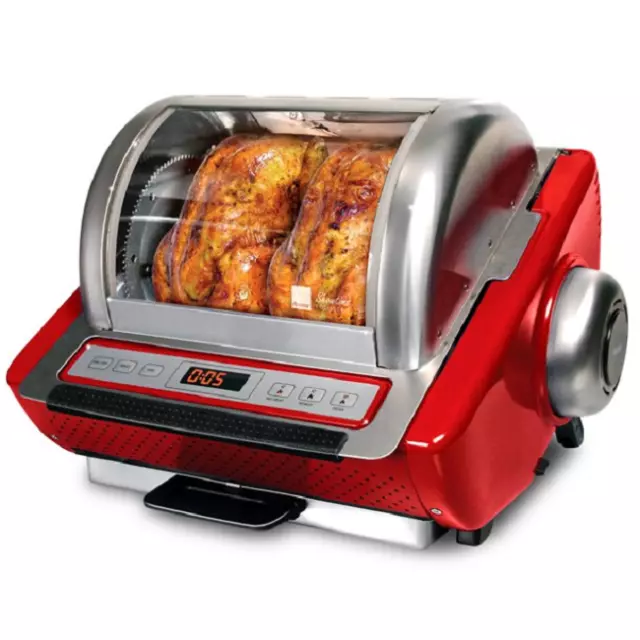 Ronco ST5250RDGEN EZ-Store 7.5 Qt. Red Rotisserie Oven