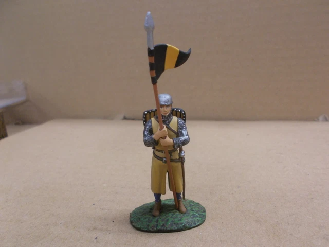 Figurines Altaya Héraut D'armes Du XIVème Siècle - Échelle 1:32, Soldats De Plomb Peints