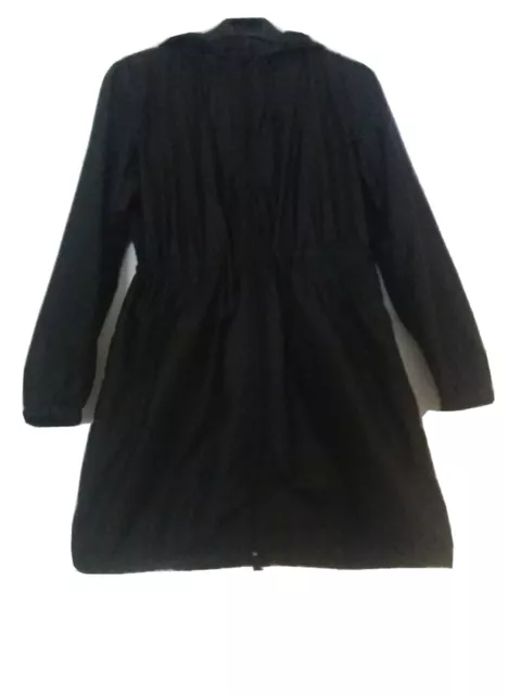 Trench donna con cappuccio  Benetton tg 40(vestibilità ampia)colore nero