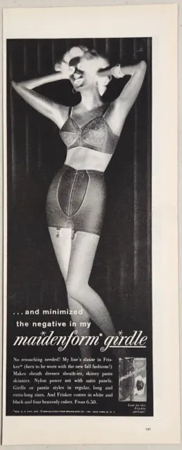 1959 PRINT AD Maidenform Girdles Lady Minimizes the Negative New York,NY  $15.28 - PicClick