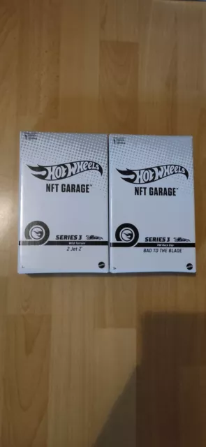 Hot Wheels NFT Garage Series 3 Bad To The Blade + 2 Jet Z Sealed