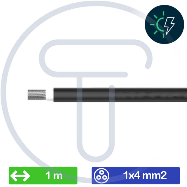 Cavo Solare Nero Rosso Resistente UV Lukaro 4mm²/6mm² Nero/rosso - Per Pannelli Solari, Resistente Alle Intemperie, Corrente Fino A 50A Cavo Solare Fotovoltaico - Foto 4