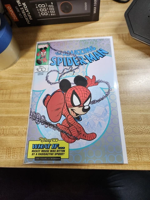 Amazing Spider-Man 35 Claudio Sciarrone Disney 100 What If Variant Nm+