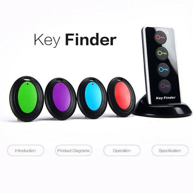 WIRELESS KEY FINDER Locator Smart Tracker Anti Lost Pet Remote Control ...
