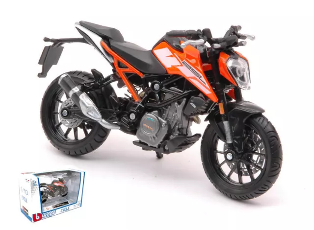 Model motorcycle Burago Scale 1:18 KTM 250 Duke Motor Bike diecast collection