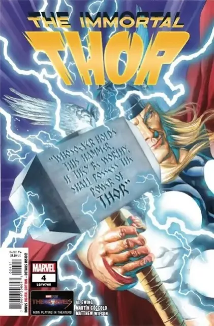 Immortal Thor #4 Main Cover A Marvel Comics 2023 NM+